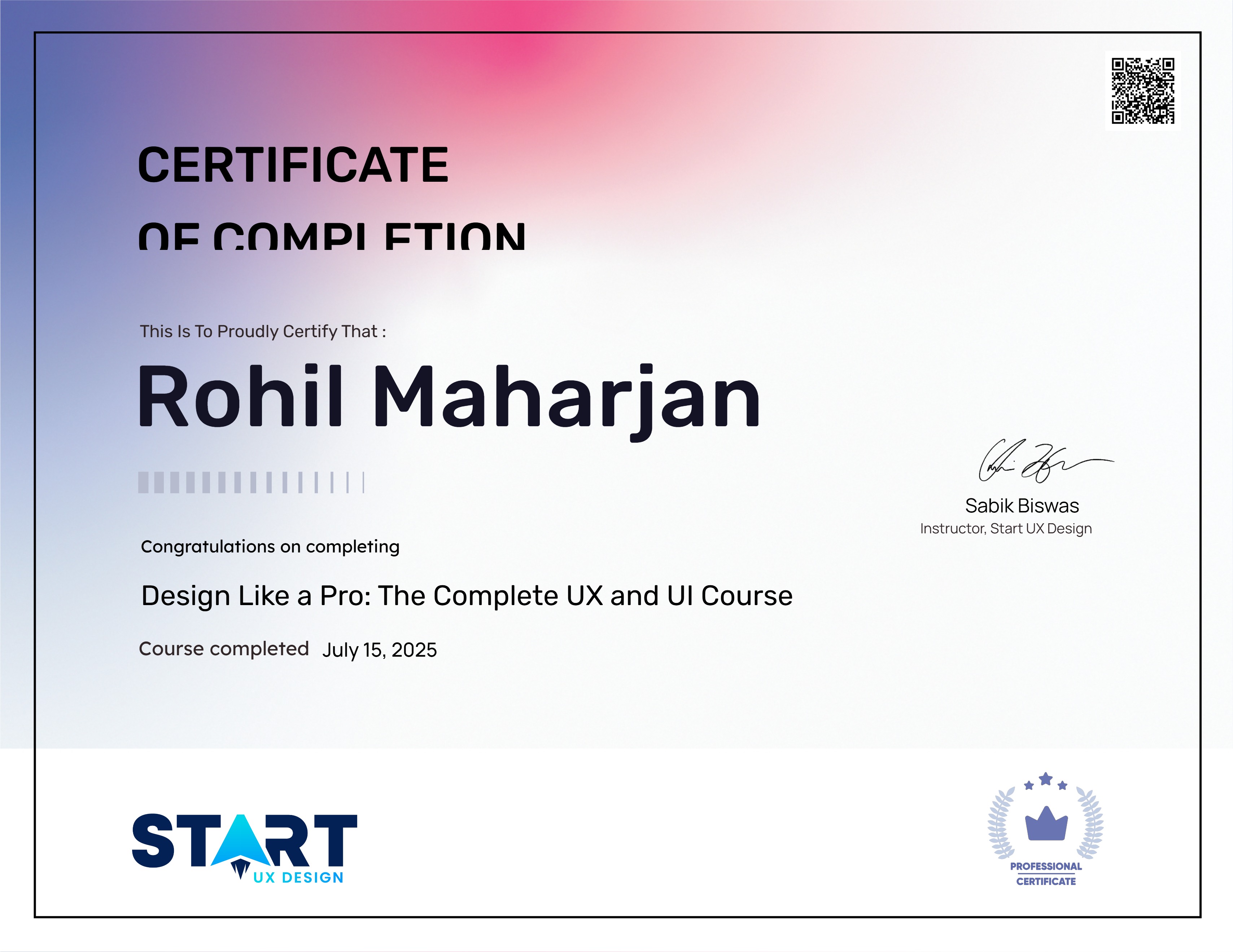 Design Like a Pro: The Complete UX and UI Course