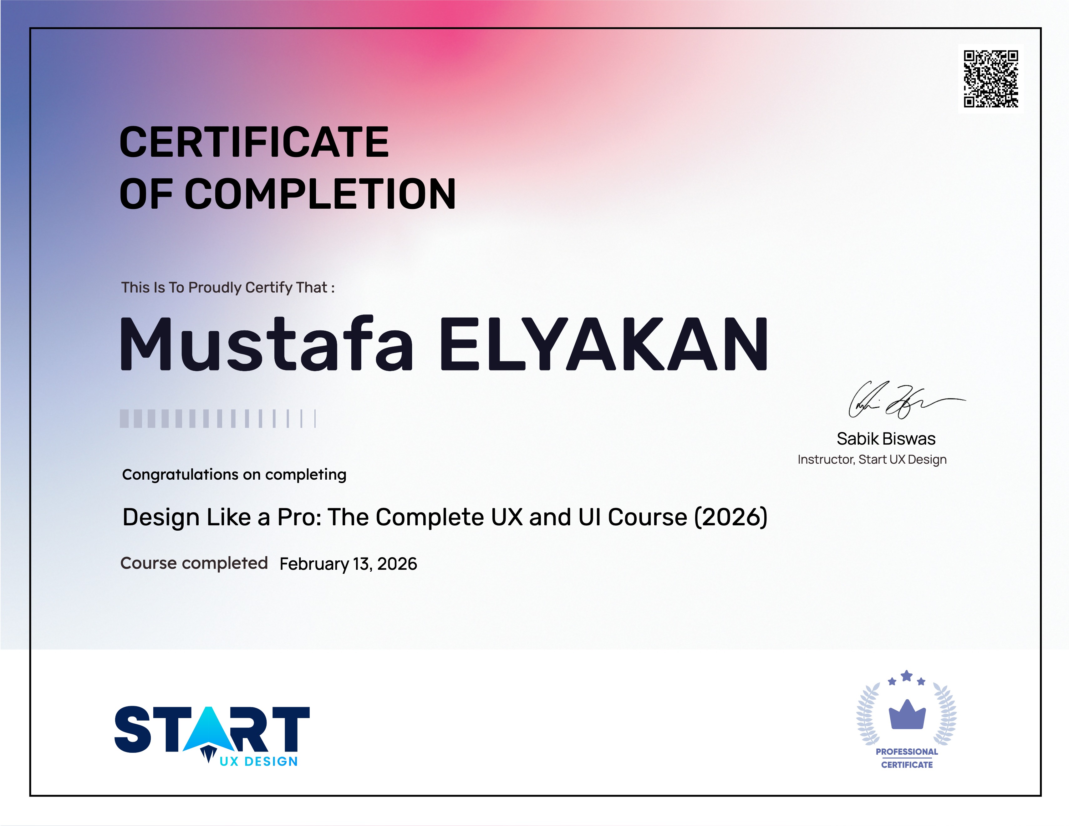 Design Like a Pro: The Complete UX and UI Course (2026)